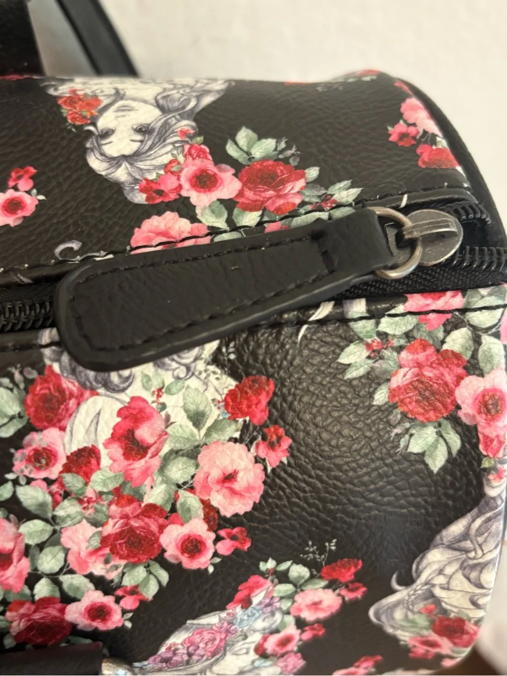 Loungefly Disney Princess Ariel Floral Black Double-Strap Crossbody Bag Satchel